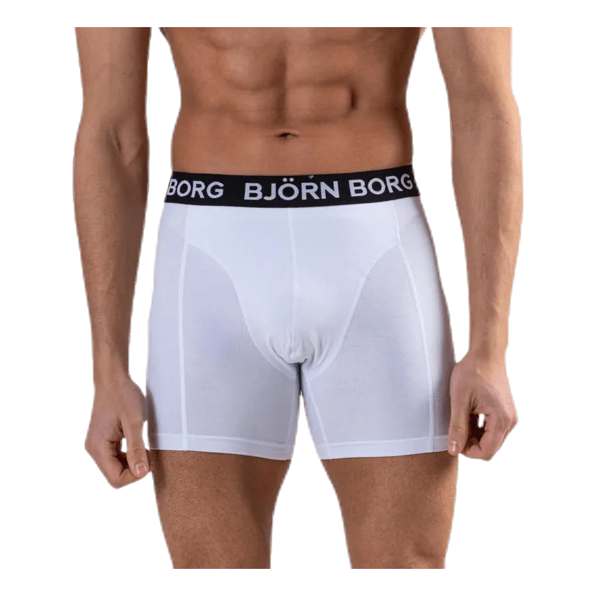 Björn Borg Solid Shorts 2-Pack White/Black