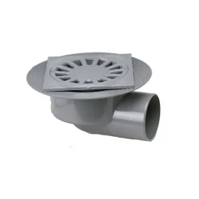 C-203 Caldereta Sifónica Extensible Salida Horizontal PVC 150 x 150 x 75 Ø CREARPLAST