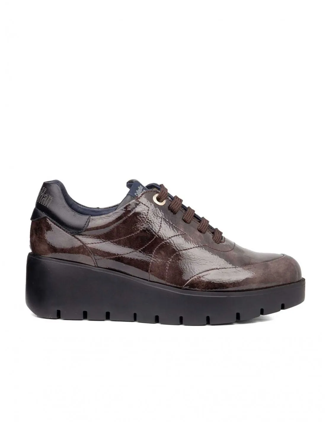 CALLAGHAN Zapatos Cuña Charol Marrones
