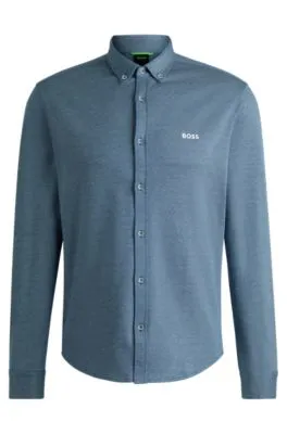 Camisa regular fit de algodón antiarrugas
