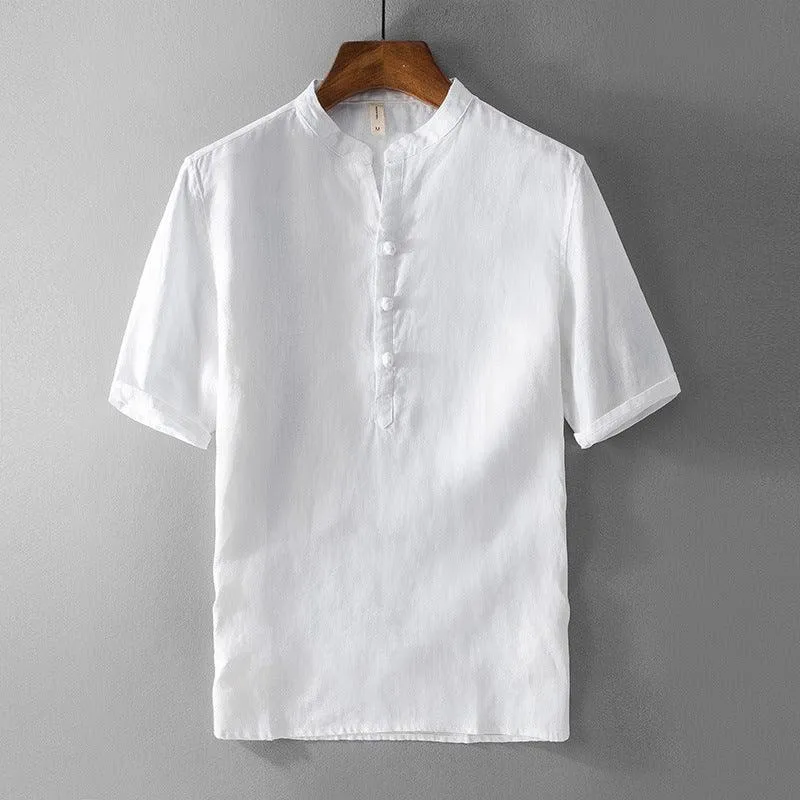 Camiseta de hombre de algodón liso