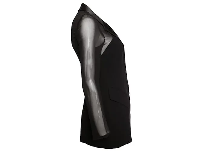 Rena Lange, Americana negra semitransparente. Negro 
