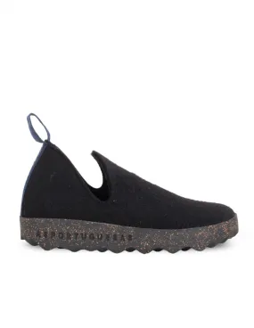 Zapatos Sostenibles Fieltro Negros ASPORTUGUESAS